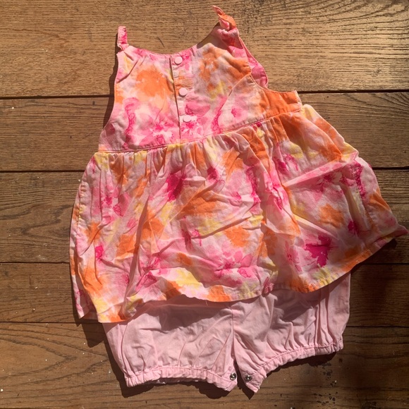 Last call! Peek A Babe Floral Bloomers Dress - Picture 4 of 5